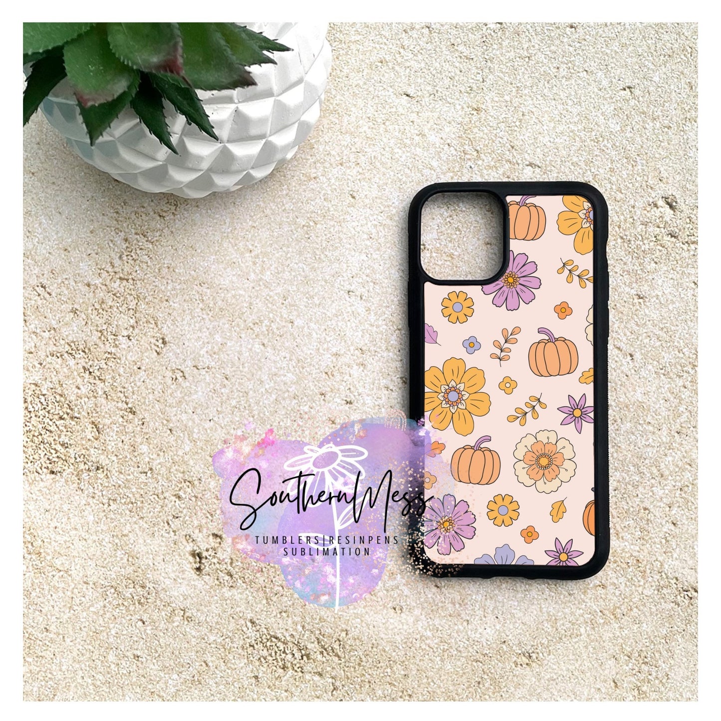 Cute,Retro, Fall vibes,Custom iPhone case